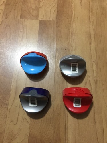 Set of 4 VINTAGE Multi Color Pringles POTATO CHIP LUNCHBOX CONTAINER HOLDER