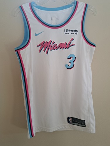 ウェア NBA Miami Heat Dwyane Wade game shirt Dwayne Wade GAME WORN 2014-15 Miami Heat Jersey For Sale