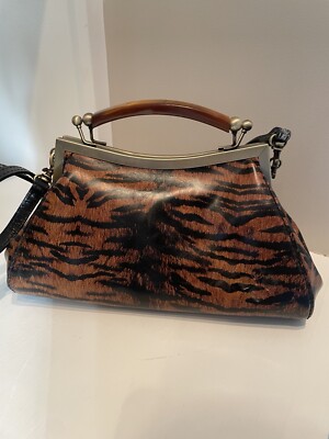 NWOT PATRICIA NASH Tiger Stripe Rare Satchel/Purse