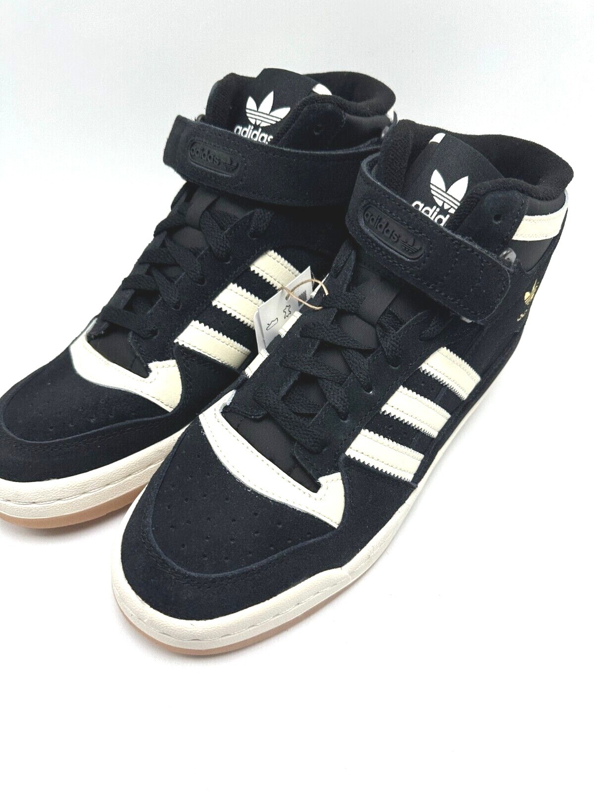 ADIDAS ORIGINALS Forum Mid Black FZ6252 Men's shoes sz 8-11 ADIDAS ORIGINALS Forum Mid Black FZ6252 Men's shoes sz 8-11