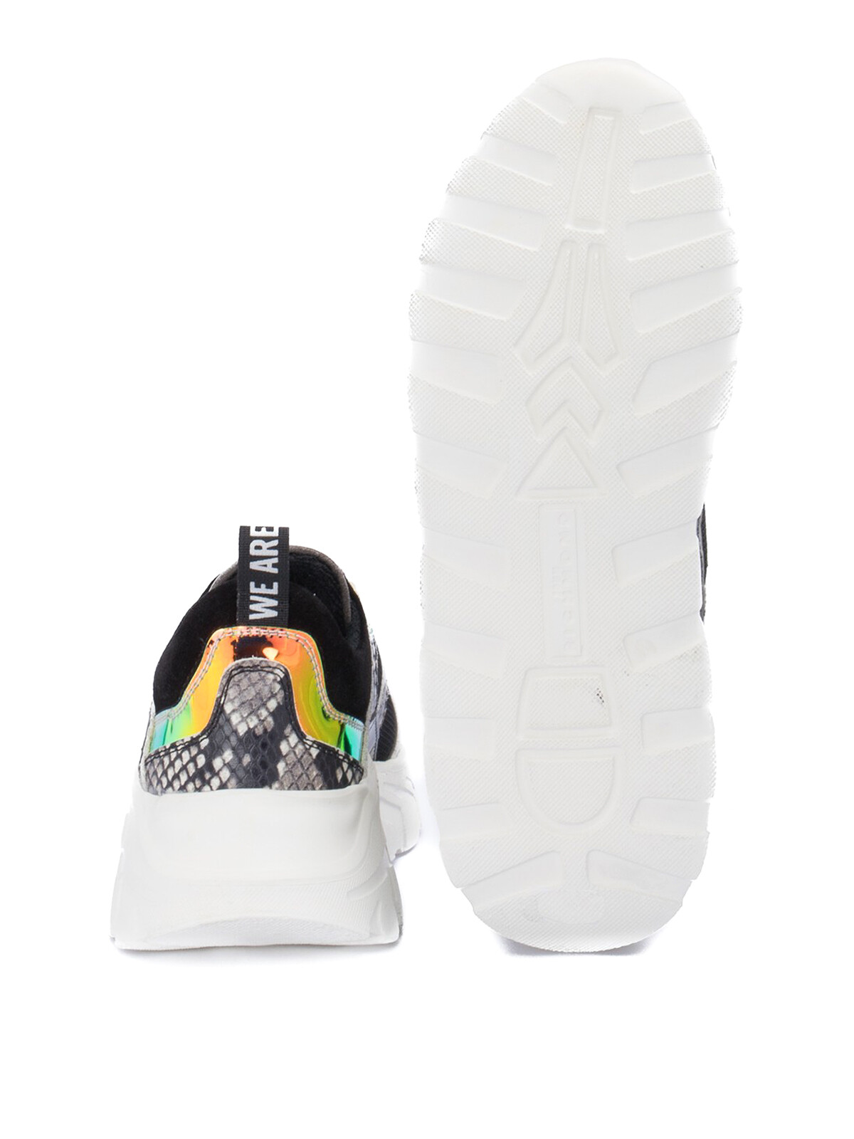 Pre-owned John Richmond Roccia Python Print Sneakers 3049d Shiny Snake Chunky 6 4.5 Mp$550 In Black