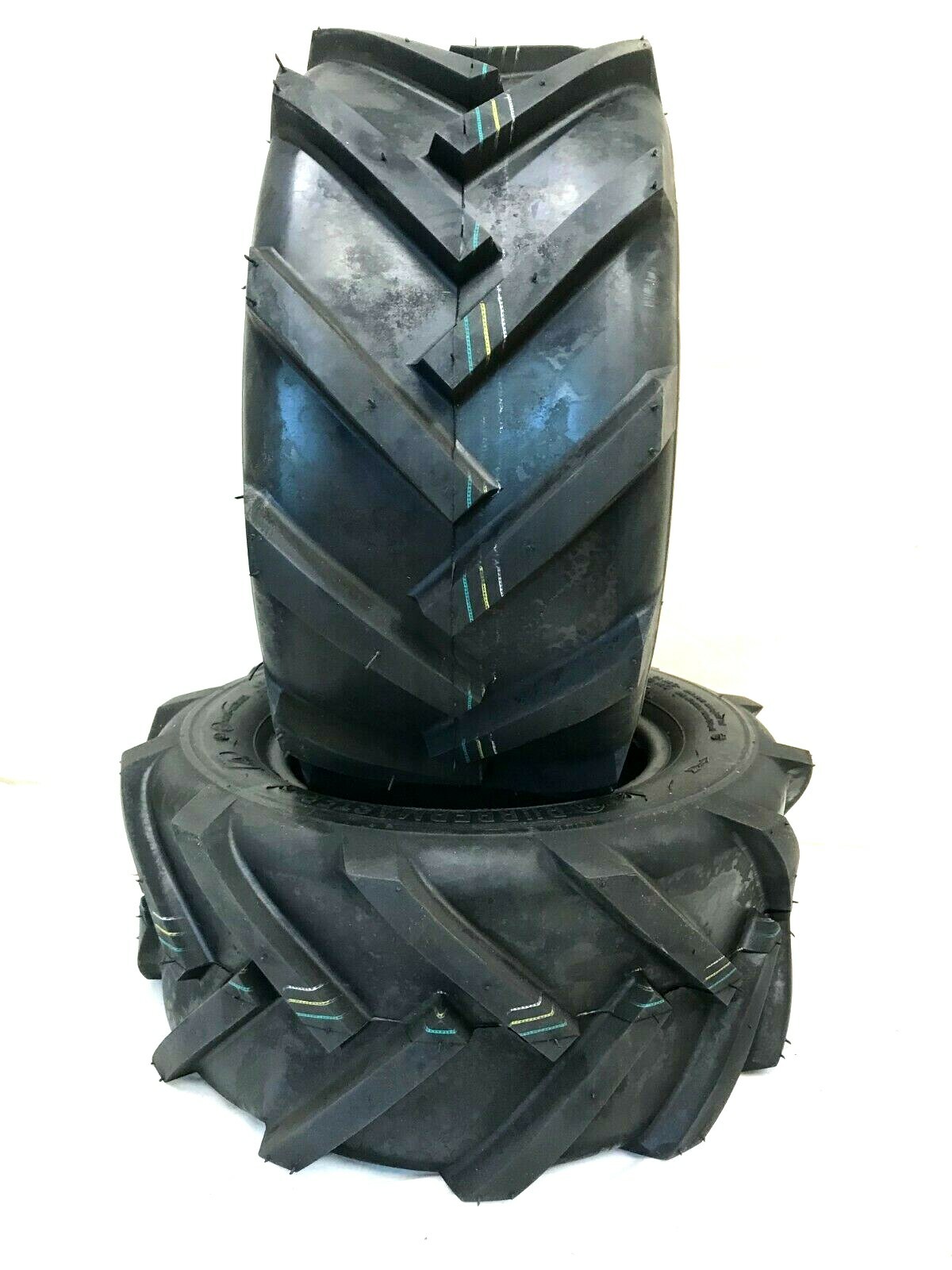 R-16R 1 〜 5  R-16 1 〜 12 TWO NEW 16X6.50-8 LUG R1 Lawnmower Tractor Tire SUPER LUG 16
