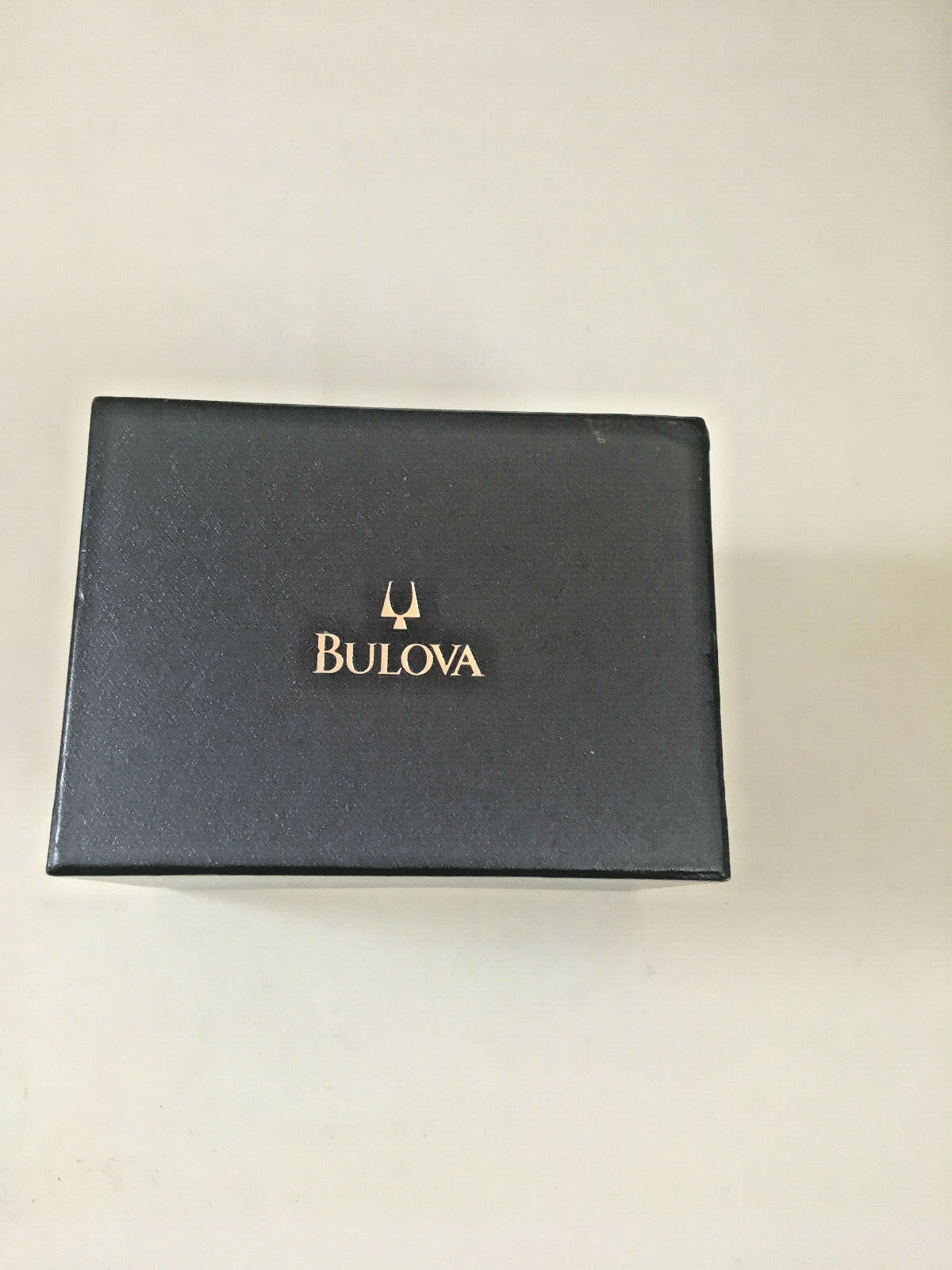 Blue BULOVA watch box.Classic w/manual AND watch pillow. Free shipping