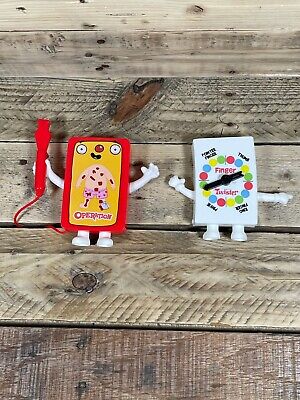 2x Operation Twister Board Game Action Figure 6  McDonald s Happy Meal Toy Pair