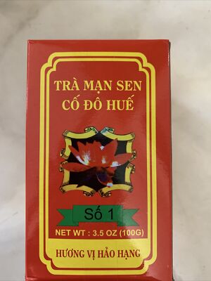 Lotus Green Tea - Tra Man Sen Co Do Hue 3.5oz 100g Product Of Việt Nam