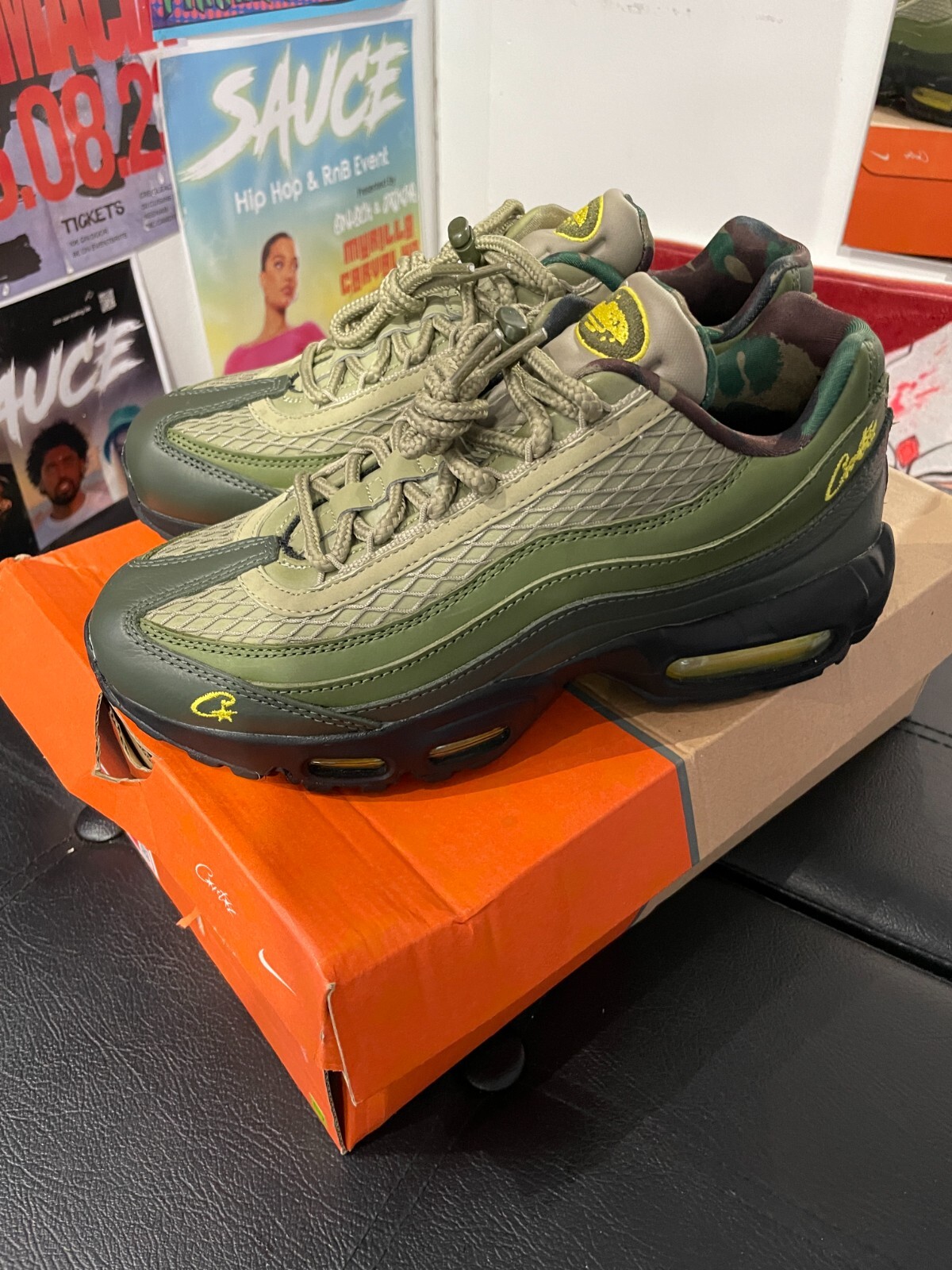 靴 Nike corteiz Air Max 95 Gotta Green Nike Air Max 95 SP Corteiz Gutta Green Men's - FB2709-300 - US
