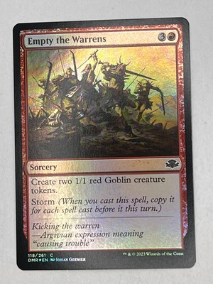 Empty the Warrens FOIL NM #118 Dominaria Remastered MTG