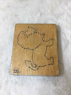 AccuCut Wooden Die Stencil 5x6  Lion #2 Large New In Plastic 