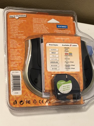 DYMO LetraTag LT-100T Personal Label Maker Portable English French Spanish