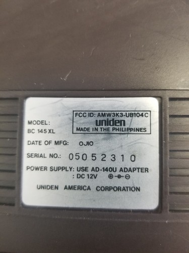 UNIDEN BEARCAT 16 CHANNEL  BC  145XL PROGRAMMABLE SCANNER