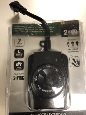 Utilitech 15-Amp 2Outlet Mechanical Residential Plug-In Countdown Lighting Timer