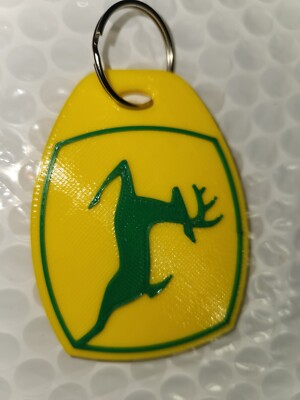 John Deere Custom 3d Printed  Key Chain's 