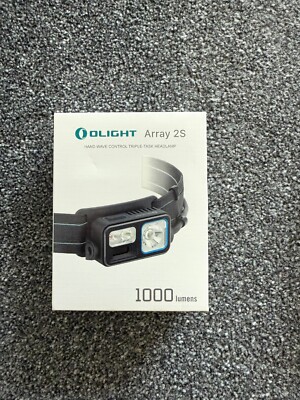 Olight Array 2S Headlamp 1000 Lumens LED Head Torch with Headband - Black