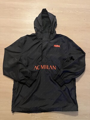 AC Milan / Puma Fußball Trainingsjacke Größe L Schwarz / Rot