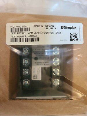 Simplex 4090-9106 Initiating Module 0617948 IDNET ZAM Class A Monitor