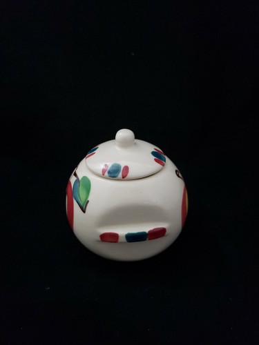 Vintage Purinton Pottery APPLE Slipware Individual Bean Pot with Lid