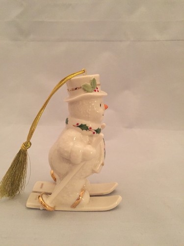 Lenox Christmas Ornament Skiing Snowman