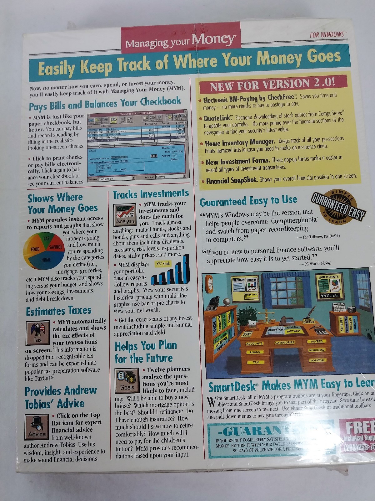 Managing Your Money Vintage Software For Windows 1994 New Sealed