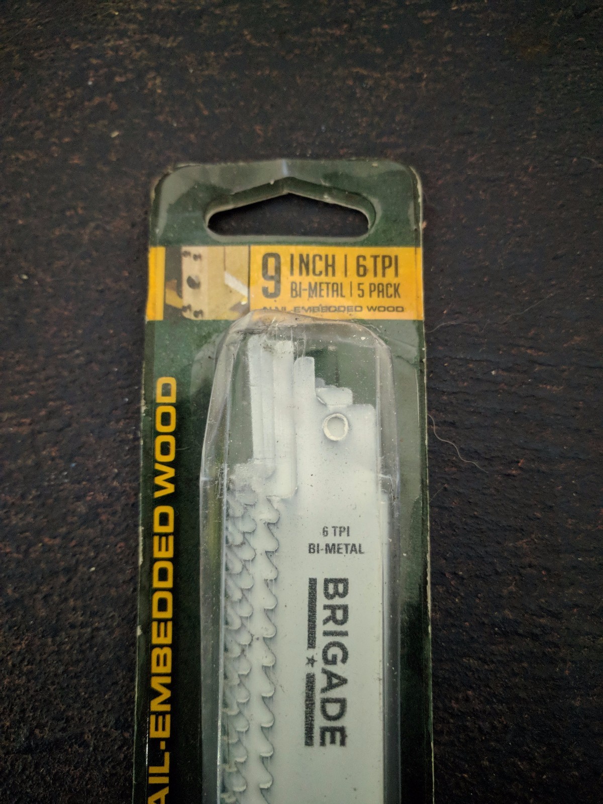 Brigade Reciprocating Saw Blades for nail embedded wood (444BR10779, 5pk)