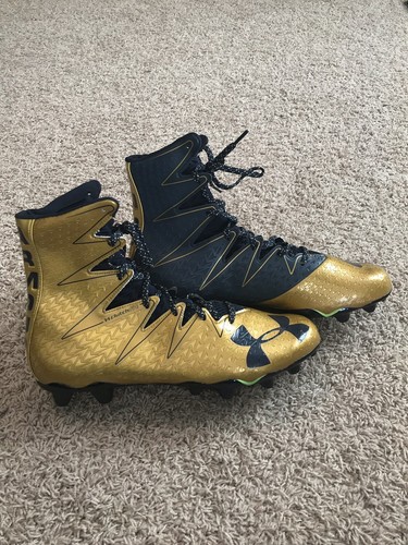 Notre Dame Irish Football Under Armour Team Issued 2016 Cleats Used Size 13 ND