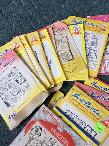 Vintage Aunt Marthas Embroidery Transfers Lot (30)