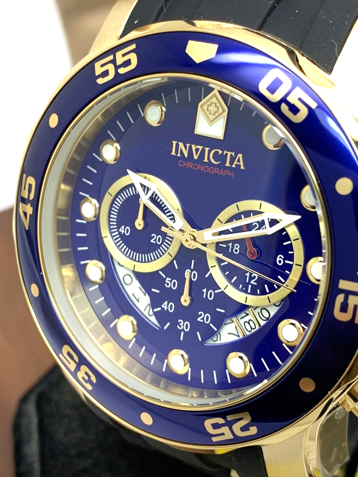 濃紺+ゴールド クロノグラフ インビクタ 腕時計　INVICTA プロダイバー 24392 濃紺+ゴールドInvicta Pro Diver インビクタ インヴィクタ 防水 プロ