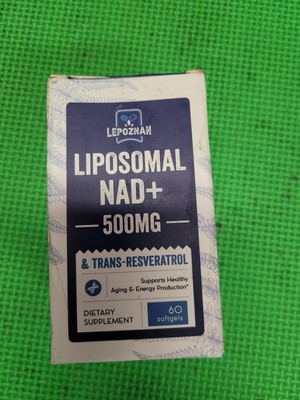 Liposomal NAD+ 500 mg + Trans-Resveratrol 300 mg 60ct exp-7/2025