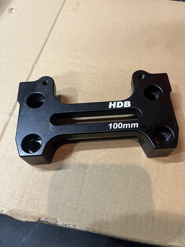 HDB HANDLEBAR CLAMP BLACK 100mm Highway Dirt Bikes