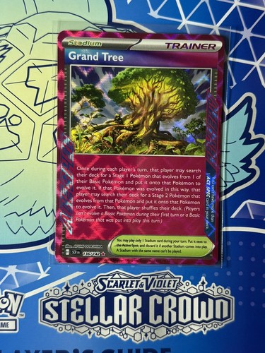 tree pokemon card Pokemon Stellar Crown SV07 Grand Tree 136/142 Pink ACE SPEC NM