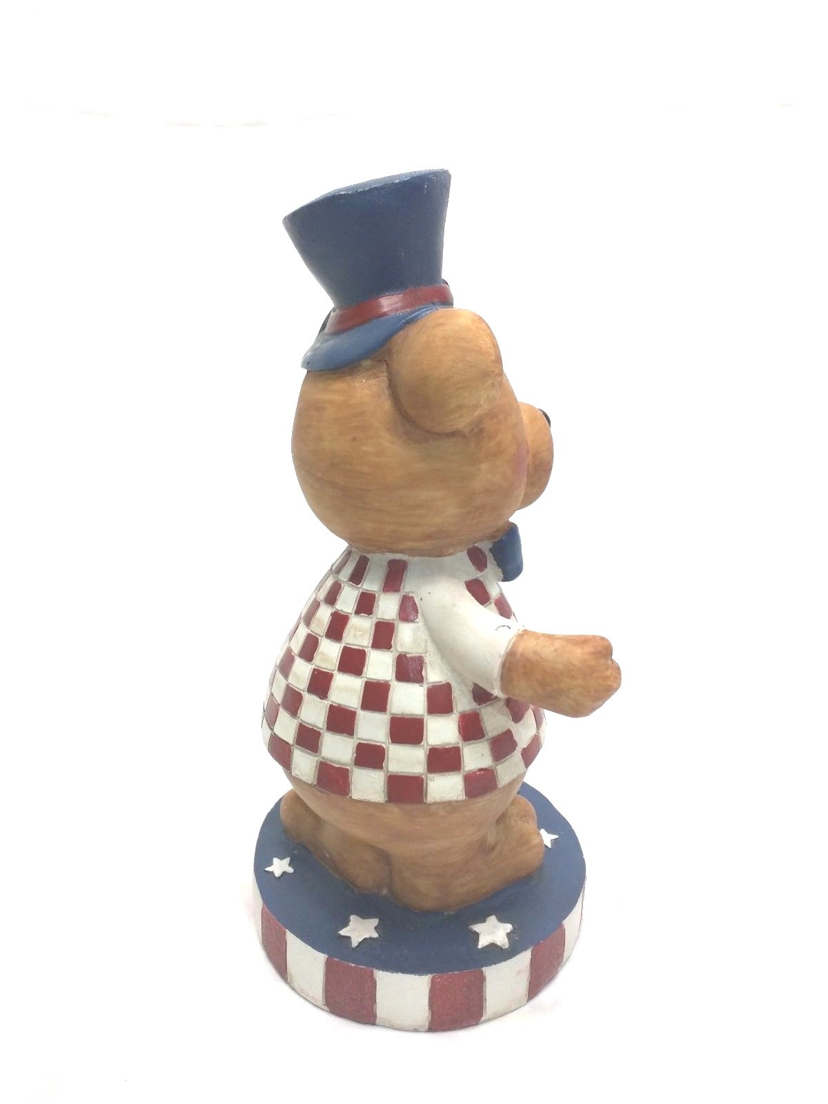 Larger Hobby Lobby 2010 Patriotic 4th Of July Ceramic Bear Statue Figurine 9