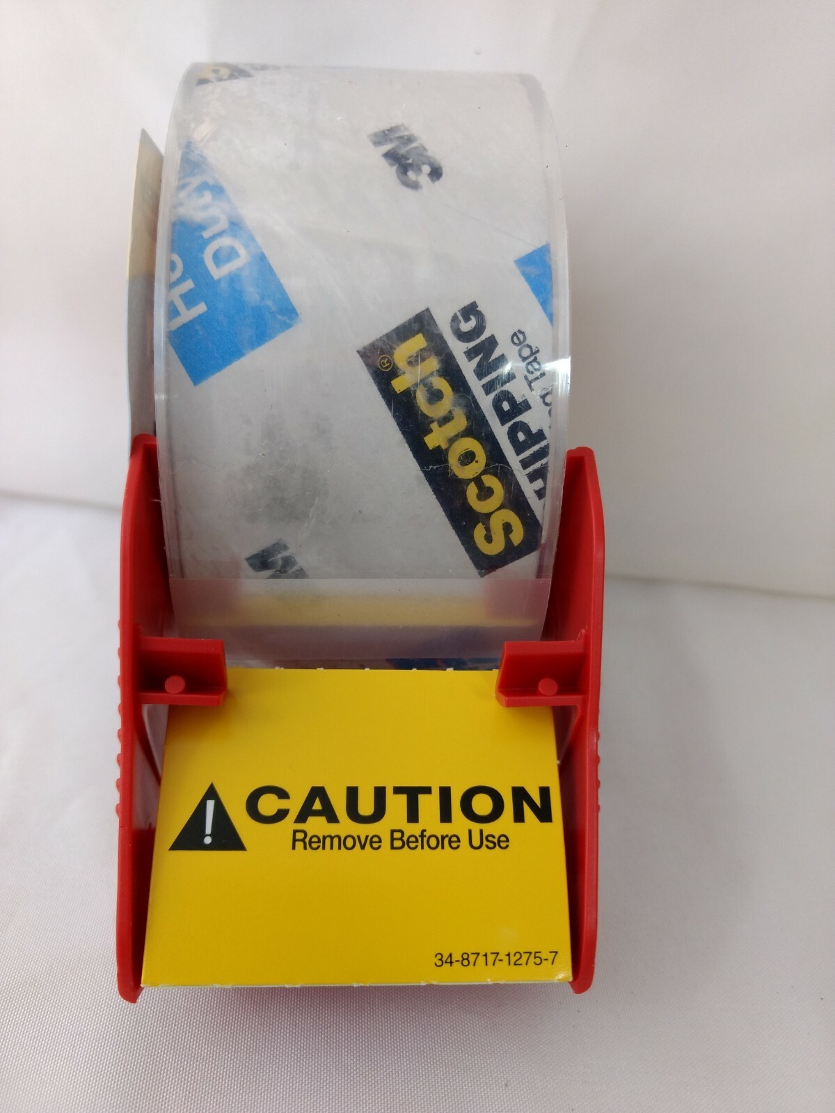 Scotch 3850S-RD-SR Heavy Duty Ship/Pack Tape w/Dispenser, 1.88