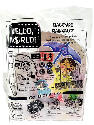 NIP Hello World Backyard Rain Gauge Braum's Kids Meal Toy 2020