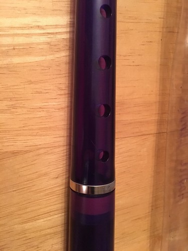 Mie Renaissance Series  Soprano Baroque Fingering Recorder Purple W Case Strap