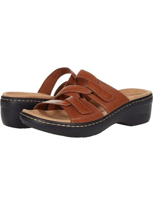 

Женские коричневые сандалии без шнуровки на танкетке CLARKS, 1 дюйм, на платформе Merliah Karli, 7 м, Коричневый, MERLIAH KARLI