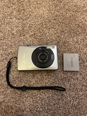 Canon PowerShot Digital ELPH SD750 7.1MP Digital Camera TESTED WORKS W/ Battery