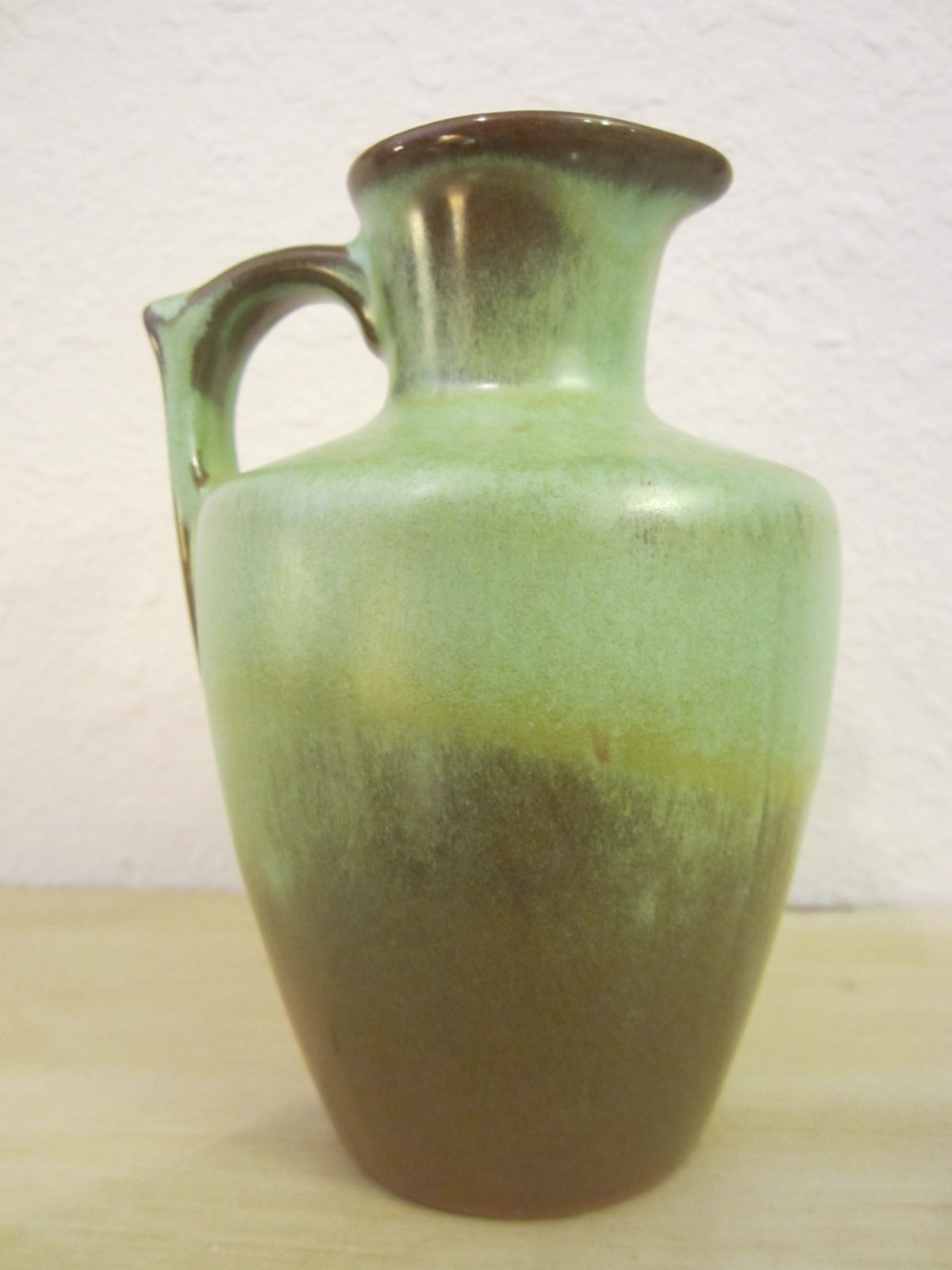Vintage Frankoma Pottery #838 Prairie Green Corked Honey Jar Cruet Pitcher