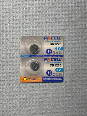 2 Pack CR1225 1225 PKCELL Lithium 3v Battery USA Free SHIP FRESH 12/2028