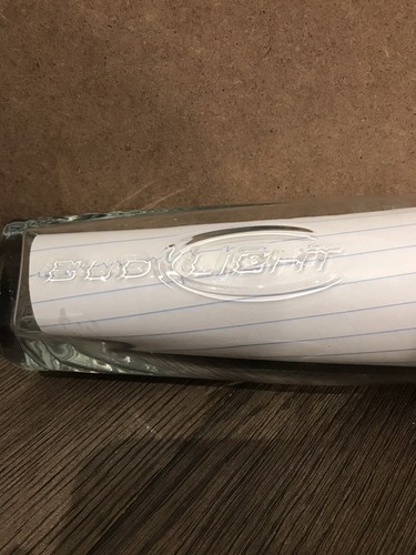 One (1) Bud Light Clear Etched Beer Glasses 20 oz 7” Tall Square Base MINT