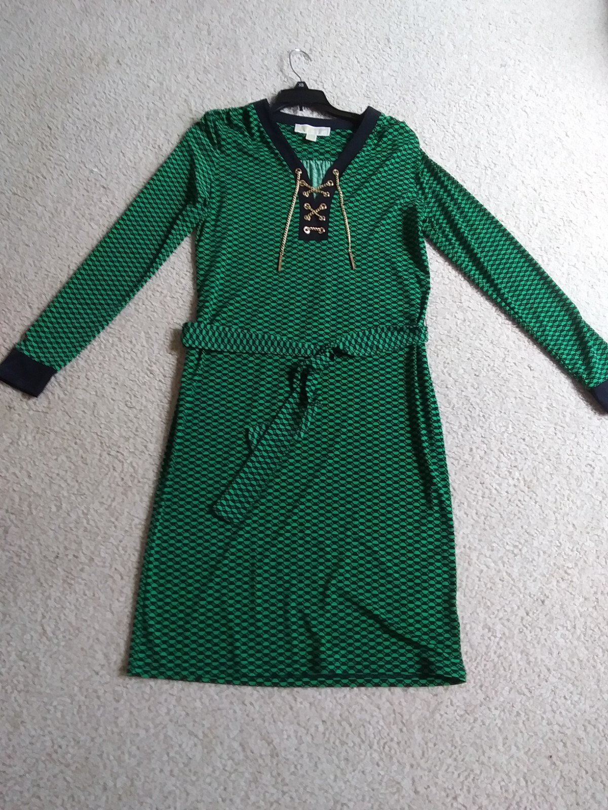 slim fit dress slacks MICHAEL KORS Green and Black Tiger Print Sleeveless Dress – The Untitled  Boutique main image 0