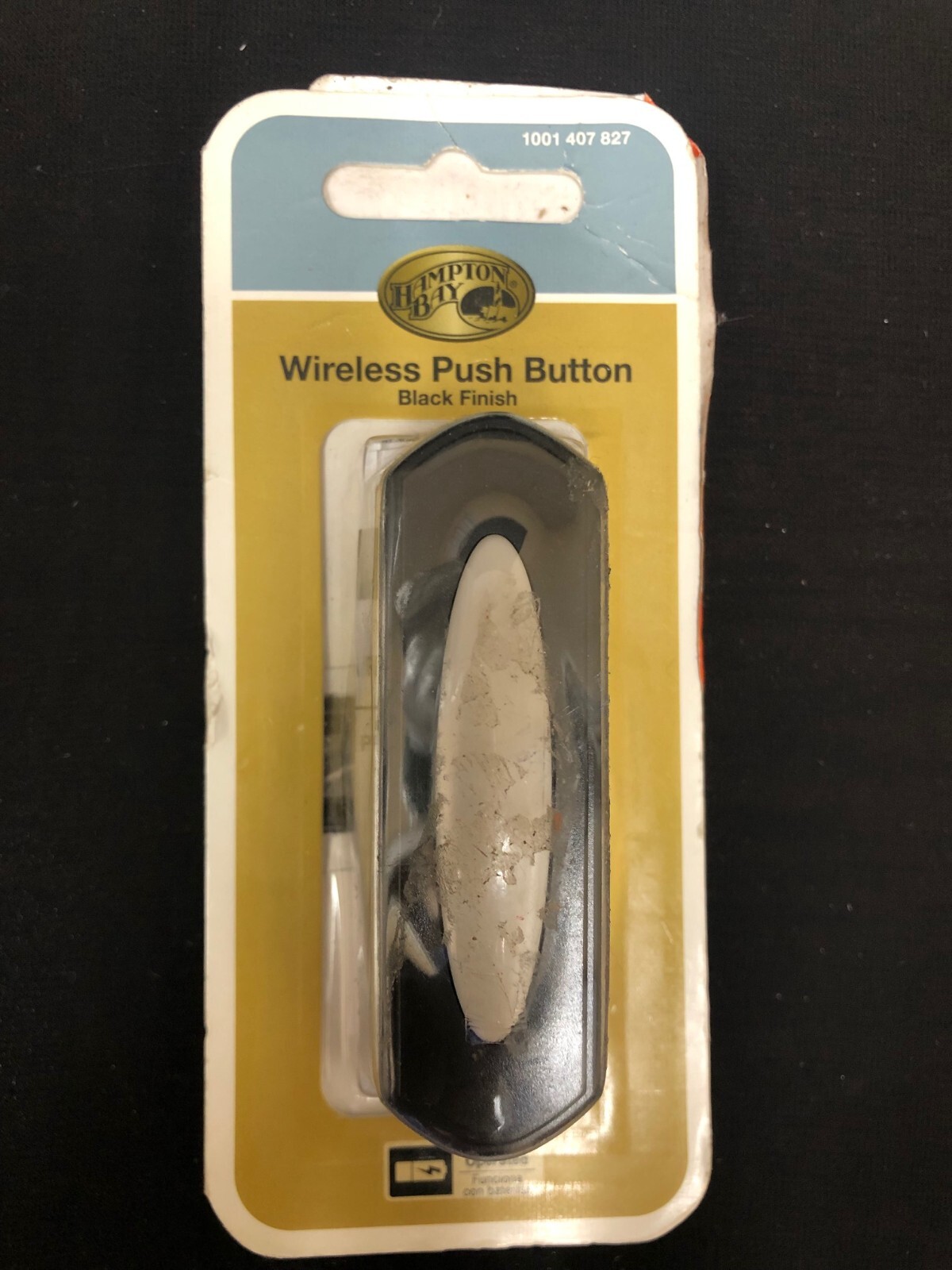 Hampton Bay Wireless Battery Operated Doorbell Push Button, 