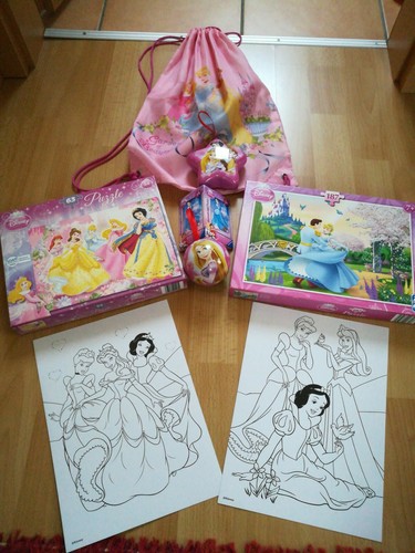 Disney Prinzessin Princess Cinderella Puzzle Puzzel Turnbeutel Ausmalbilder