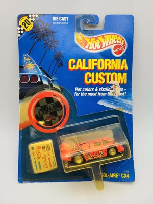 HOT WHEELS CALIFORNIA CUSTOMS SOL-AIRE CX4 ON CARD 2105 FREE SHIPPING