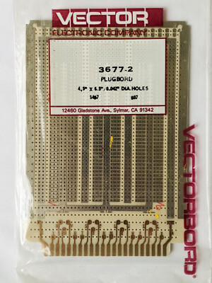 Vector 3677-2 Vector Electronics Plugboard - Unused in factory packaging