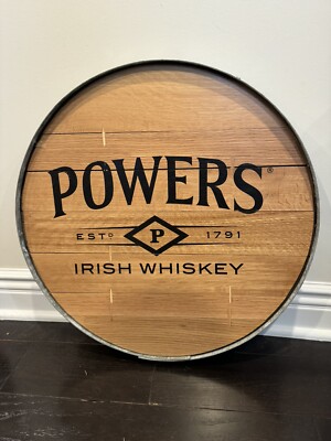 Powers John s Lane Irish Whiskey Barrel Head Signs Wall Decor Brand New