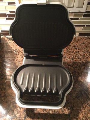 George Foreman 2-Serving Lean mean fat  Reducing Grill and Panini Press GR10 wht