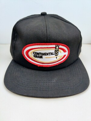 VTG K Products USA MADE Continental Grain Farm Patch Trucker Hat Cap Vintage New