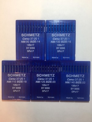 SCHMETZ 50pcs Size 14 16 18 20 22 135x17 DPx17 Walking Foot Sewing Machine Ne...
