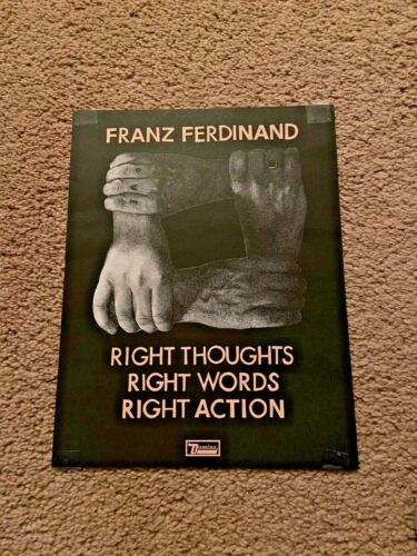 Franz Ferdinand - Right Thoughts Right Words Right Actions POSTER