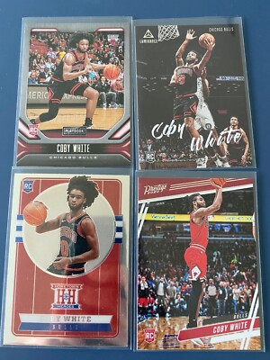 2019-20 Coby White Rookie Card RC Playbook Luminance Hometown Heroe Prestige