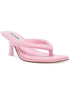 STEVE MADDEN/ женские розовые босоножки-стринги на шпильке с открытым носком Moxxi, 5 м
